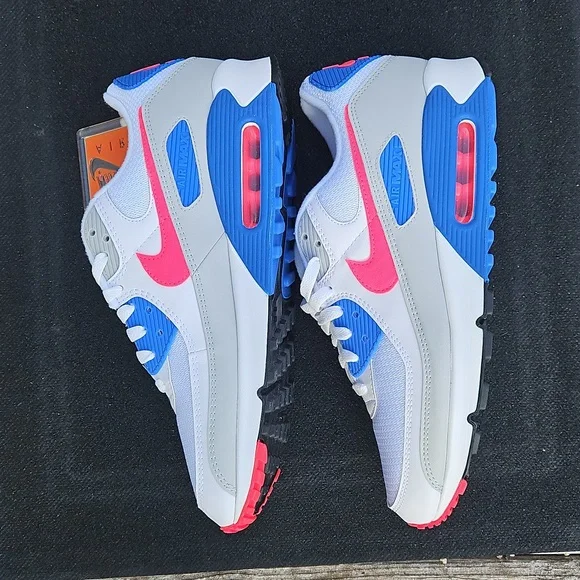 Nike Air Max III Hot Coral, Blue Crystal & White Sneakers - Picture 5 of 12